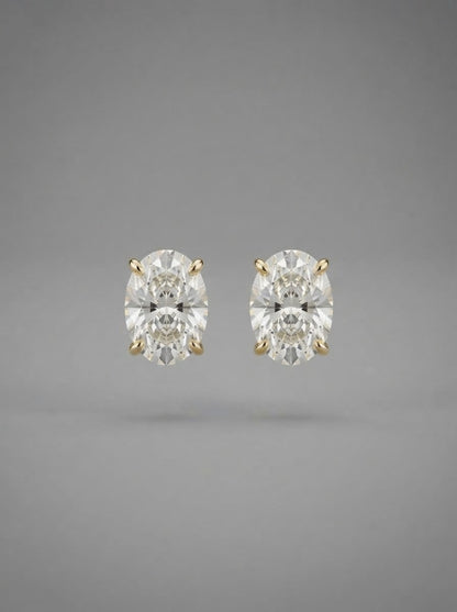 Boucles d'Oreilles Effet Diamant