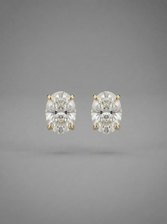 Boucles d'Oreilles Effet Diamant